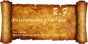 Reichenbach Flávia névjegykártya